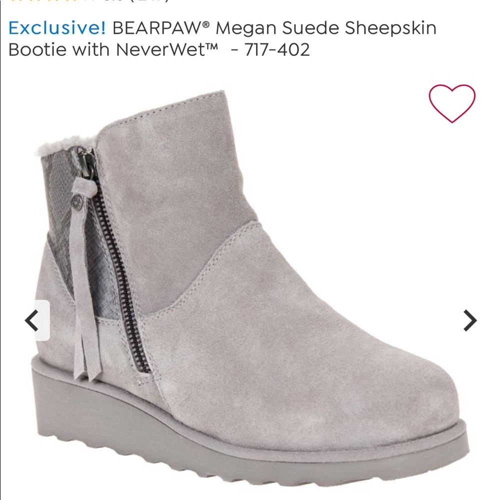 Bearpaw Megan II wide Grey Fog